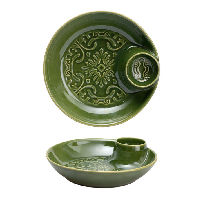 Plato Aperitivo Ø22,5 AZULEJO - Verde